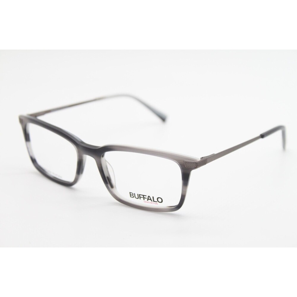 NEW BUFFALO DAVID BITTON BM003 GRY GREY BLACK AUTHENTIC EYEGLASSES 53-17